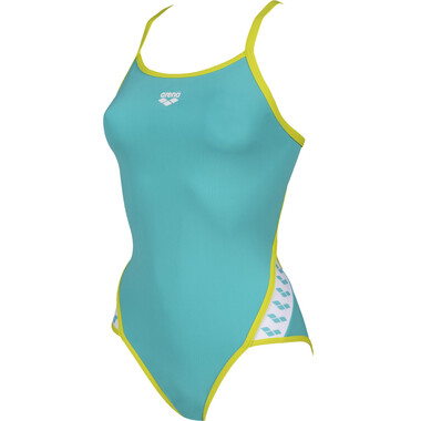 ARENA TEAM STRIPE SUPER FLY Women's Swimsuit (One Piece) Green/Yellow 2020 0
